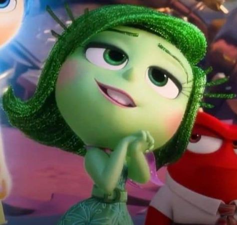 Inside Out Disgust, Disgusted Inside Out, Kyary Pamyu Pamyu, Inside Out Characters, Mlp Memes, Pixar Characters, Disney Inside Out, Inside Out 2, Dreamworks Trolls