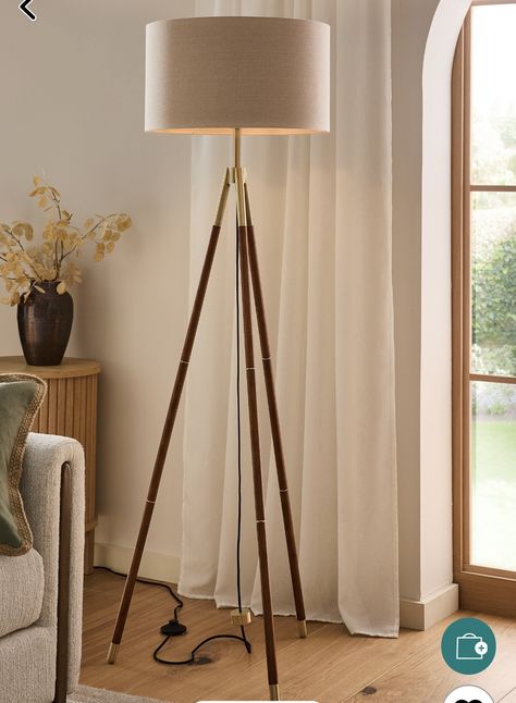 Tripod Floor Lamp, Table Tv, Touch Lamp, Buy Wood, Tripod Floor Lamps, Mattress Topper, Brass Accents, Bed Duvet Covers, Black Wrap Dress