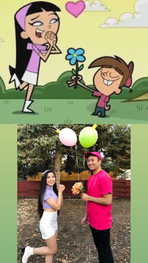 Fairly Odd Parents Costume Trio, Timmie Turner And Trixie Costume, Trixie Costume Fairly Odd Parents, Timmy Turner Halloween Costume, Timmy And Trixie Costume, Couple Halloween Costumes Timmy Turner And Trixie, Timmy Turner And Trixie Costume, Timmy Turner, Halloween Parejas