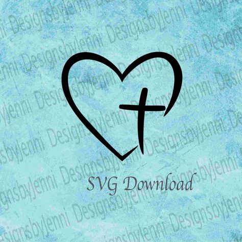 Cross Nail Art, Cross With Heart, Cross Silhouette, Tiny Wrist Tattoos, Cross Nails, Cross Tattoos For Women, Cross Svg, Svg Heart, Cross Art