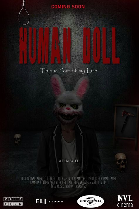 CONTOH POSTER FILM HOROR #ggposter Human Doll, Of My Life, Human, Film