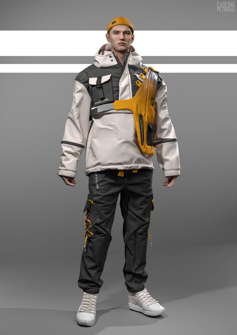 ArtStation - Urban Outfit Female Techwear, Techwear Girl, Sportwear Outfit, Timelapse Video, 3d Fashion, Future Clothes, Cyberpunk Fashion, Marvelous Designer, Jacket Vest