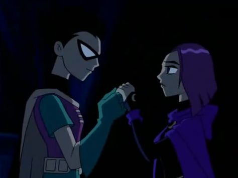 Teen Titans Raven and Robin Raven And Robin, Raven Comics, Teen Titans Raven, Titans Raven, Teen Titans Robin, Robin And Raven, Original Teen Titans, Robin Dc, Teen Titans Fanart