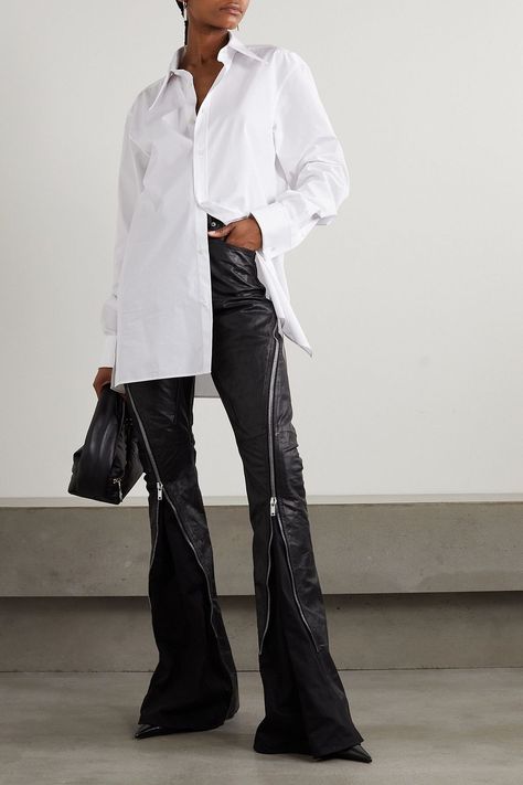 Exaggerated Collar, Crisp White Shirt, Cotton Poplin Shirt, Poplin Shirt, Oversized Look, Looks Style, Master Class, Cotton Poplin, Net A Porter