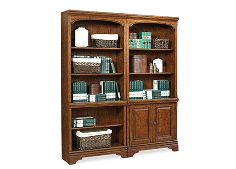 Aspenhome - Hawthorne Collection (I26) Traditional Bookcases, Aspen Home, Brown Bookcase, Door Bookcase, Carmel Brown, Aspen House, Traditional Office, Office Bookcase, Bookcase Wall