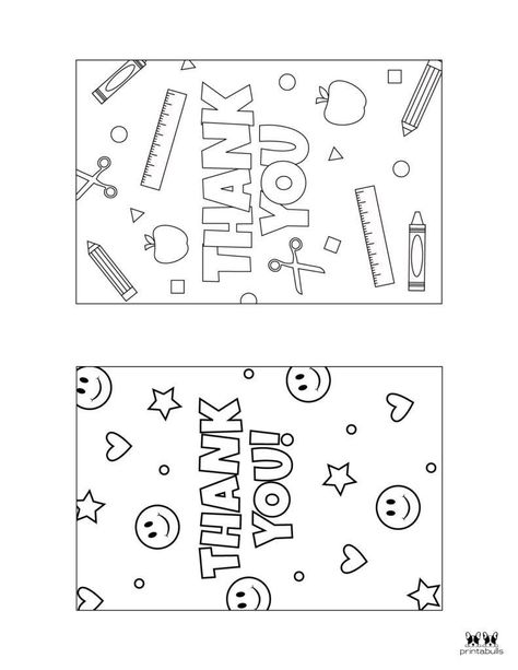 Thank You Cards Coloring Free Printable, Teacher Appreciation Card Printable, School Thank You Cards, Teacher Appreciation Coloring Page Free, Teacher Thank You Cards Printable Free, Thank You Teacher Coloring Page, Free Thank You Printables, Printable Thank You Cards For Teachers, Thank You Teacher Cards Printable