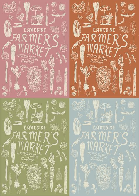 Farmer's Market Handmade Illustration Branding Farmers Market Chalkboard Sign, Dutch Graphic Design, Vintage Farmers Market Aesthetic, Farmers Market Branding, Small Farmers Market, Farm Graphic Design, Market Logo Ideas, Farmers Market Signs, Farmers Market Poster