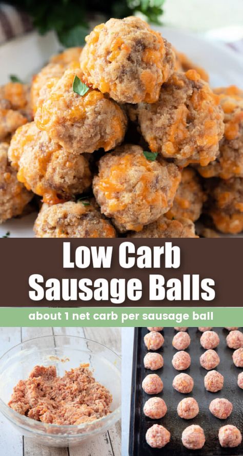 Low Carb Sausage Balls, Sausage Balls Low Carb, Keto Sausage Balls, Low Carb Sausage, Meal Sides, Low Carb Low Fat Recipes, Baking Soda Beauty Uses, Sausage Balls, Low Carb Low Sugar