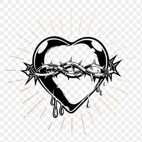 Flash Tattoo Designs, Black And White Heart, Png Aesthetic, Religious Illustration, About Tattoo, Heart Illustration, Heart Png, Heart Drawing, God Art