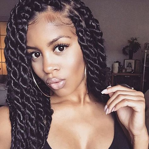 Jumbo Twists, Senegalese Twist Hairstyles, Curls Braids, Senegalese Twists, Braids Twist, Twist Braid, Pelo Afro, Twist Braid Hairstyles, Senegalese Twist