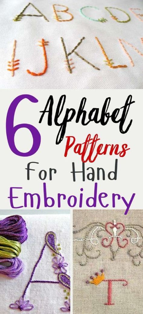 Free Printable Cross Stitch Patterns | 6 Alphabet Patterns For Hand Embroidery  | Facebook Free Printable Cross Stitch Patterns, Hand Embroidery Patterns Free Templates, Hand Embroidery Patterns Free Printable, Embroidery Fonts Free, Embroidery Patterns Free Templates, How To Embroider Letters, Letters Template, Hand Embroidery Letters, Printable Cross