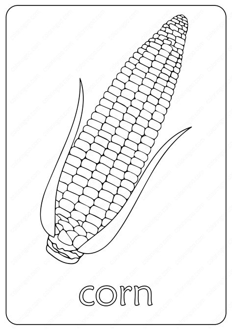 Free Printable Corn Maize Coloring Pages #free #printable #corn #maize #coloring #painting #drawing #page #pages #coloringpage #coloringpages #cartoon #outlines #illustration Corn Template, Corn Drawing, Corn Maize, Indian Corn, Preschool Activities Toddler, Ears Of Corn, Printable Pictures, Coloring Page Ideas, Pokemon Coloring Pages