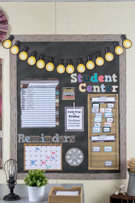 Home Sweet Classroom, Classroom Goals, Classroom Makeover, Modern Classroom, Elementary Classroom Decor, Classroom Board, Student Center, 4th Grade Classroom, Teacher Created Resources