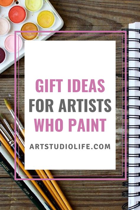 Gift ideas for painters! A gift guide specifically made for painters - find the perfect gift for your painter friend or yourself! These are all practical gifts for a painter that are great, no matter the painting practice your artist utilizes! #giftsforartists #giftsforartistswhopaint #giftsforpainters #giftideasforartists #giftideasforpainter Gift Ideas For Painters, Gifts For Painters Artists, Art Materials Drawing, Gifts For Painters, Art Materials List, Art Materials Organization, Weekend Artist, Gifts For Artists, Painter Gifts