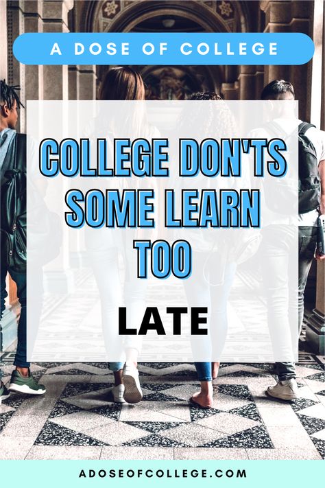 Do you want to be successful in college? Make friends and have the best college experience? Find out what not to do during freshman year! Friends In College, Make Friends In College, Student Budget, College Freshman, College Success, College Roommate, College Professor, Freshman College, New College