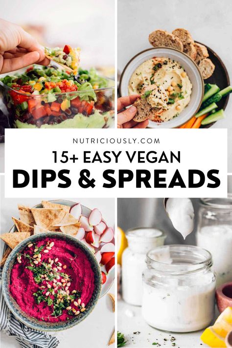 Plant Based Veggie Dip, Easy Vegan Appetizers Simple, Best Vegan Dips, Vegan Party Dip, Vegan Dips And Spreads, Plant Based Dips, Vegan Dips For Veggies, Vegan Vegetable Dip, Vegan Spreads And Dips