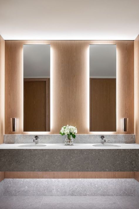 Office Bathroom Design, Public Restroom Design, Commercial Bathroom Designs, Commercial Toilet, Australian Interior, Public Hotel, Restroom Design, Australian Interior Design, Public Bathrooms