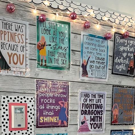 Taylor Swift Classroom Rules, Classroom Taylor Swift, Taylor Swift Teacher Bulletin Board, Swiftie Classroom Decor, Taylor Swift Classroom Decor Ideas, Taylor Swift Classroom Quotes, Taylor Swift Door Decoration, Taylor Swift Themed Classroom, Taylor Swift Classroom Theme