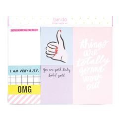 thumbs up sticky note set with flags for agenda planners Yellow Sticky Notes, Work Cubicle, Office Organization At Work, Agenda Planner, Cute Desk, Sticky Note, Cheap Gifts, Paper Source, Writing Supplies