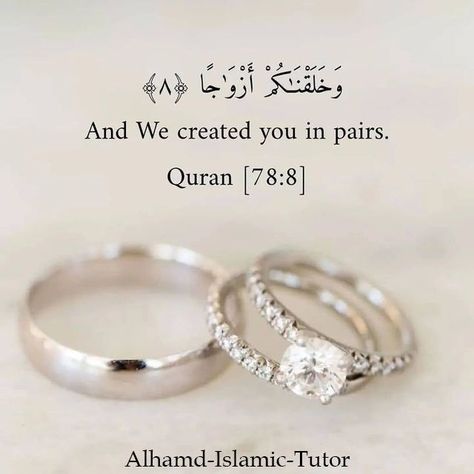 And We created you in pairs. Quran[78:8] #alhamdislamictutor #alhamdpakistan #alhamdtrust Alhamdulillah Engaged, Engagement Photos Islamic, Muslim Engagement Photos, Nikah Quotes, Engagement Ring Quotes, Islamic Engagement, Wedding Quotes Marriage, Islamic Wedding Quotes, Engagement Party Photo Ideas