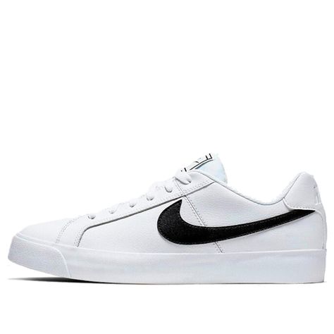 Nike Court Royale AC White White/Black Sneakers/Shoes Nike Court Royale, Royal Court, Tennis Fashion, Black Sneakers, Nike Cortez Sneaker, Stylish Shoes, Big Hair, White White, Sneakers Shoes