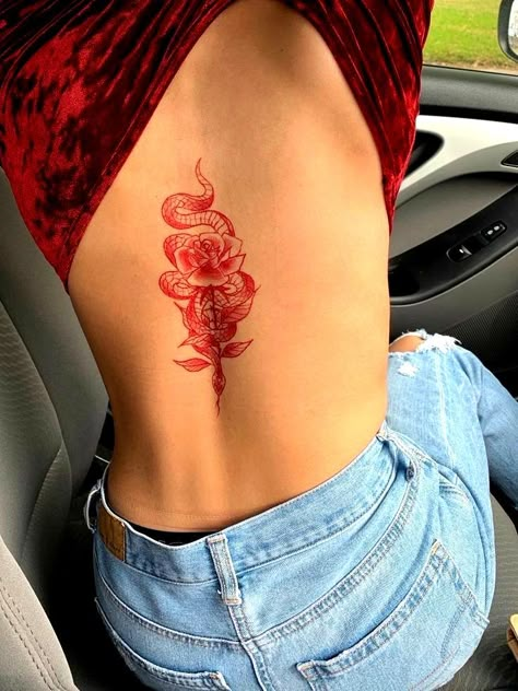 Targaryen Tattoo, Unique Tattoos For Women, Filmy Vintage, Dragon Tattoo For Women, Inspiration Tattoos, Spine Tattoos For Women, Red Ink Tattoos, Dope Tattoos For Women, Red Tattoos