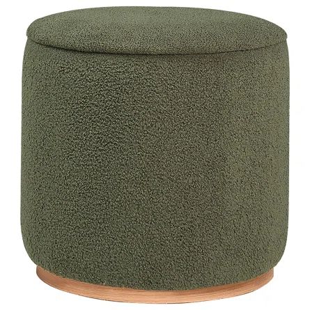 Ebern Designs Dmitriy Upholstered Ottoman | Wayfair Green Round Ottoman, Nursery Poufs & Ottomans, Moody Lounge, Nursery Ottoman, Round Upholstered Ottoman, Puff Ottoman, Shanty Chic, Small Round Ottoman, Ottoman Green