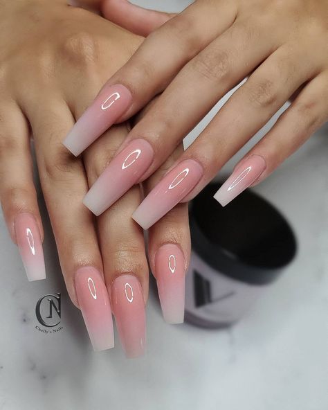 Michelle Soto💅 Nail Artist on Instagram: “Keeping it Classy with a soft Baby Boomer 💓 Discount Code CHELLY10 ��🛍🛒 @valentinobeautypure link in bio *VALENTINO Dehydrator and Bonder…” Sweet 16 Nails, Acrylic Nail Designs Coffin, Kylie Nails, Opal Nails, Bunny Nails, Bright Summer Nails, Pink Ombre Nails, Ombre Acrylic Nails, Ombre Nail Designs