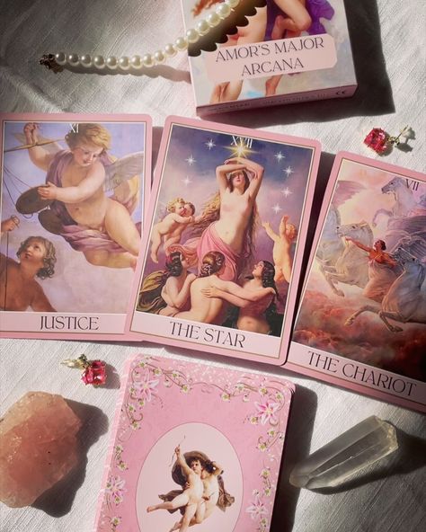 Follow your inner calling - everything will fall into place ✨💖 #amorsmajorarcana #amor #eros #aphrodite #tarotofaphrodite #tarotcards #tarotdeck #tarotdecks #venus #coquette #coquetteaesthetic Aphrodite Witchcraft, Aphrodite Tarot, Tarot Cards Aesthetic, Aphrodite Altar, Lady Aphrodite, Everything Will Fall Into Place, 2025 Manifestation, Tarot Aesthetic, Altar Ideas