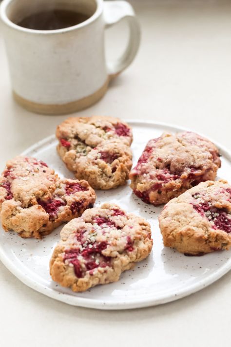 Buckwheat Scones Recipe, Buckwheat Scones, Buckwheat Flour Recipes, Raspberry Scones, Buckwheat Recipes, Fruit Scones, Gluten Free Scones, Vegan Gluten Free Recipes, Afternoon Snack