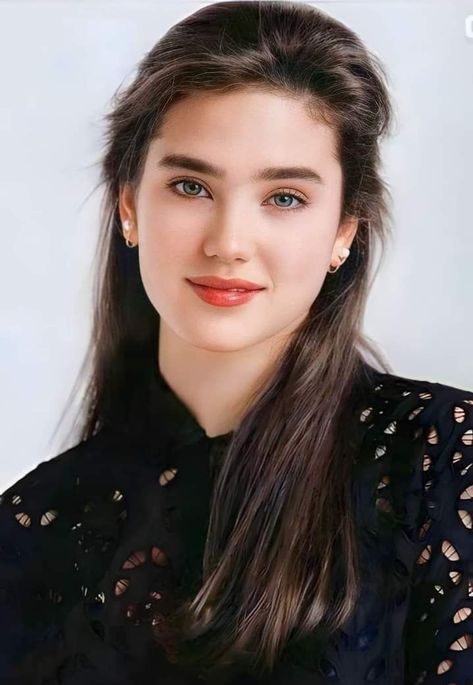 Jennifer Connelly 80s, Jennifer Connelly 90s, Jennifer Connelly Requiem, Young Jennifer Connelly, Jennifer Conely, Jennifer Connelly Young, Estilo Blair Waldorf, Actress Without Makeup, Glamour Makeup