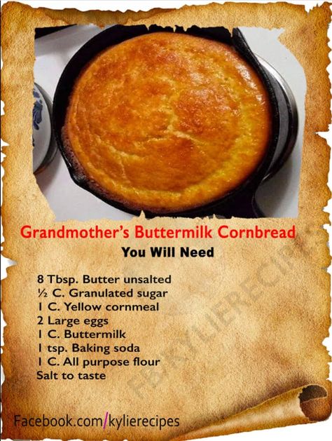 Best Cornbread Recipe, Cornbread Recipe Sweet, Cornbread Recipes, Buttermilk Cornbread, Bread Puddings, Dandelion Jelly, Homemade Bread Recipes Easy, Homemade Cornbread, Corn Pudding