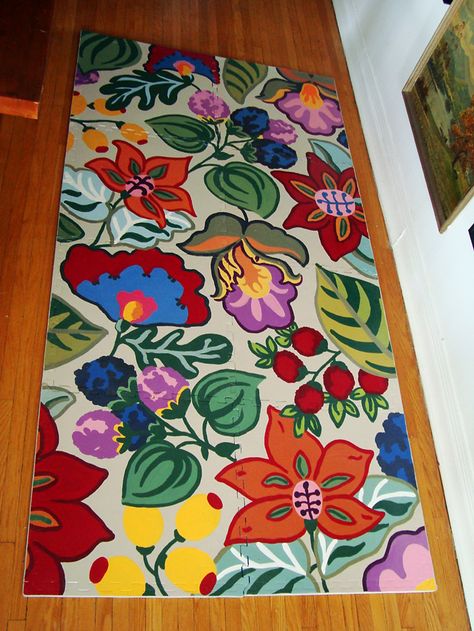 genius.
The tutorial is here:  http://baltares.blogspot.com/2011/01/diy-playful-painted-kids-mat.html Kids Mat, Foam Tiles, Foam Flooring, Painted Floor, Rug Ideas, Painted Rug, Floor Cloth, Pola Sulam, Foam Mats