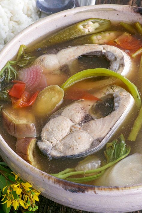 Sinigang na Bangus - Foxy Folksy Sinigang Na Bangus Recipe, Thai Fish Soup, Bangus Recipe, Fish Soup Recipe, Foxy Folksy, Thai Fish, Pasta Noodle Recipe, Seafood Pasta Recipes, Tom Yum