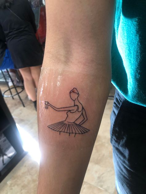 Tattoo Ideas Small Words, Kanye West Tattoo Ideas, Kanye Tattoo, West Tattoo, Ballerina Tattoo, Girl Thigh Tattoos, Tattoo Catalog, Tattoo Spots, Small Forearm Tattoos