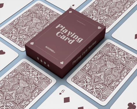 Free Playing Cards Packaging Mockup PSD Set - Good Mockups Playing Card Packaging Design, Deck Of Cards Packaging, Card Deck Box Design, Playing Card Mockup, Playing Card Packaging, Playing Card Box Design, Card Game Packaging, Deck Of Cards Design, Card Box Template