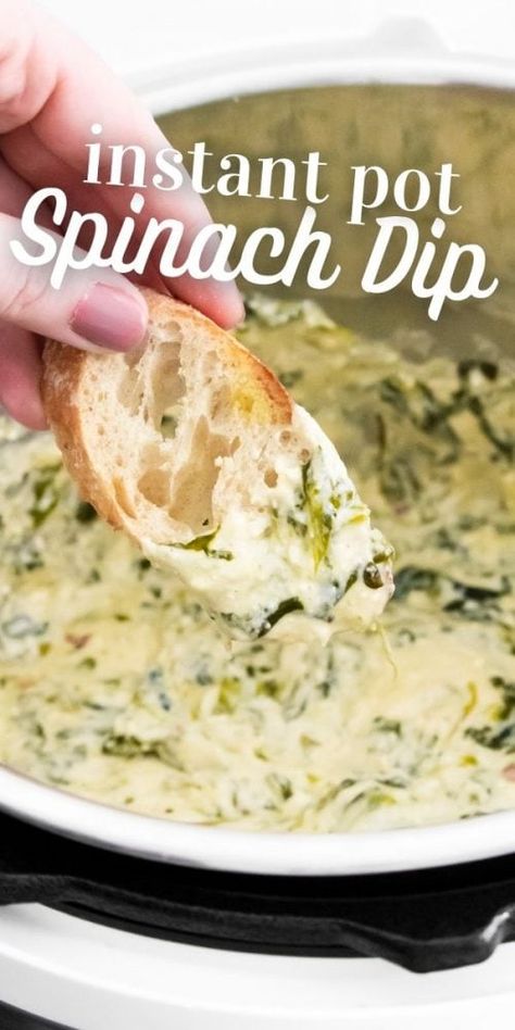 Instant Pot Spinach Artichoke Dip, Spinach Dip Applebees, Instant Pot Spinach, Artichoke And Spinach Dip, Warm Dip Recipes, Artichoke And Spinach, Creamy Spinach Dip, Spinach And Artichoke Dip, Spinach Dip Recipe