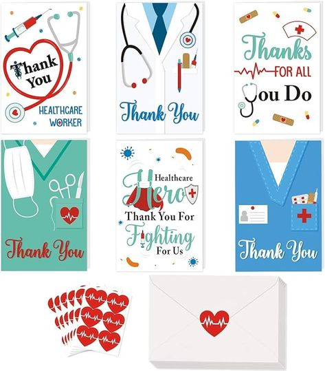 36 Pack Thank You Card Healthcare Workers Thank You Card Doctor Gifts Nurse Gifts Medical Appreciation Card for Nurses, Doctors EMTs Essential Workers Gift Card Set with Envelopes and Stickers Doctor Thank You Card, Medical Assistant Appreciation Ideas, Nurse Thank You Card, Thank You Card For Doctor, Cards For Nurses, Thank You Poster, Greeting Card Organizer, Thank You Nurses, Teachers Day Card