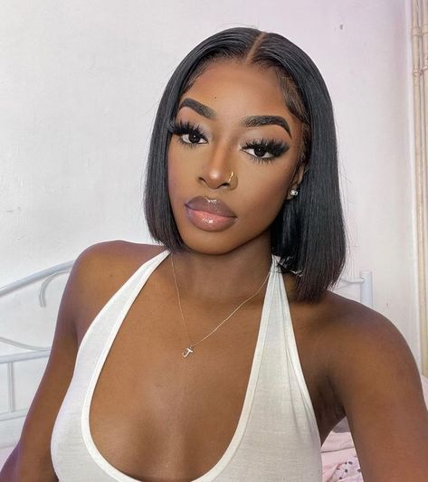 Lace Frontal Bob, Hair Natural Color, Brazilian Straight Human Hair, Bob Lace Front Wigs, Short Bob Wigs, Bob Wig, Hair Natural, Short Wigs, Straight Human Hair