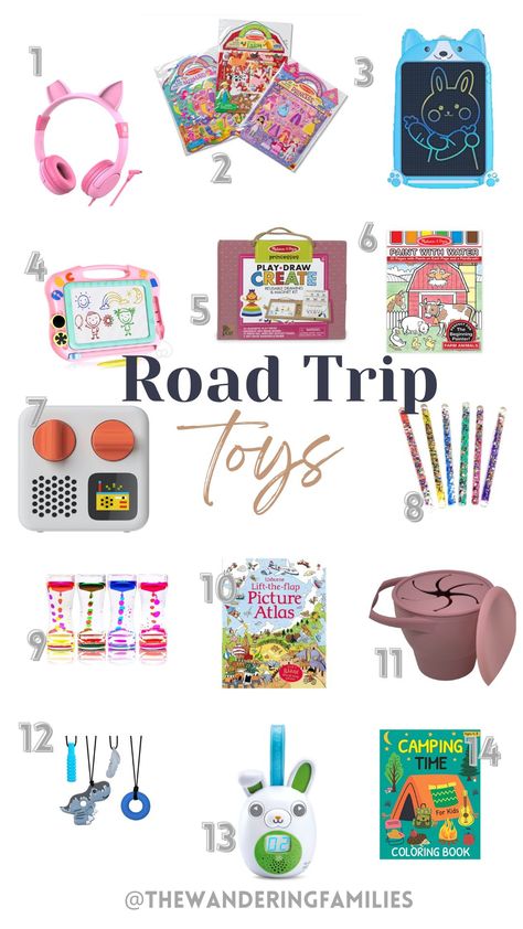 Road Trip Toys, Toddler Road Trip, Kids Travel Activities, Car Activities, Road Trip Food, Road Trip Activities, Road Trip Snacks, Road Trip Games, Road Trip With Kids