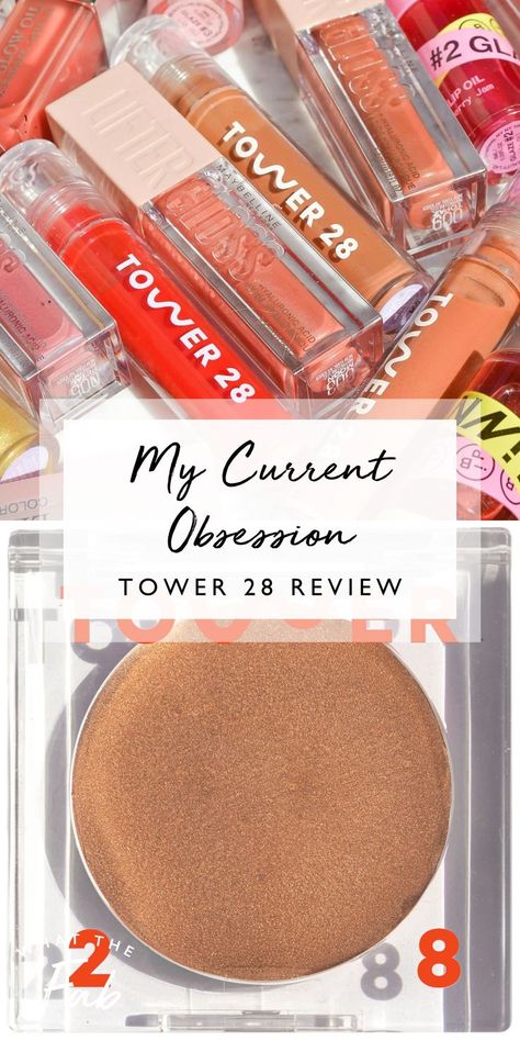 Sharing an honest Tower 28 review including reviews of the Tower 28 lip gloss, Tower 28 blush, and Tower 28 bronzer Tower 28 Blush, Tower 28 Lip Gloss, Tower 28, Date Night Makeup, Summer Makeup Looks, I ❤ Ny, My Summer, The Tower, Healthy Ingredient