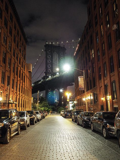 Took my new camera out last night. First real attempt at nighttime photography. All advice/critique welcome. #photography #inspiration #profilepicture #beachpicture #pictureideas #wallpaperphoto Dumbo New York, Nighttime Photography, Night Time Photography, New York Night, Manhattan Bridge, New Camera, Take Me Home, Night Time, Beach Pictures