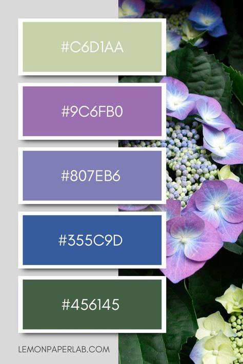 Periwinkle And Olive Green, Lavender Aesthetic Color Palette, Colour Palette Purple Green, Blue Green Lavender Color Palette, Green Purple Blue Wedding, Purple Green Blue Color Palette, Blue Purple Green Color Palette, Green Blue Purple Color Palette, Steel Blue Color Palette