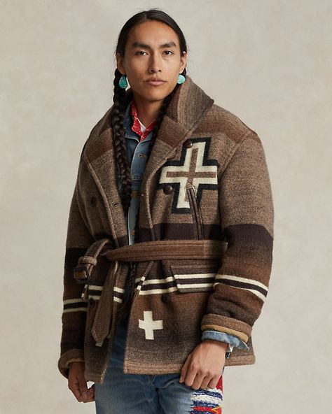 PRL x Naiomi Glasses Blanket Ranch Coat Naiomi Glasses, Cowboy Coat, Ralph Lauren Western, Artist In Residence, Ralph Lauren Style, Flower Boys, Pose Reference Photo, Luxury Accessories, Pose Reference