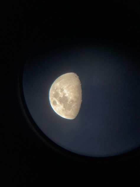 Moon Aesthetic Brown, Telescope Aesthetic, Waxing Gibbous Moon Aesthetic, Stargazing Telescope Aesthetic, Moon Telescope, Moon Core, Moon Hotel, Cresent Moon Aesthetic Dark, Moon Through Telescope