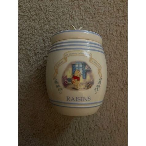 Vintage Lenox Disney Pooh Pantry Spice Jar Set Porcelain Raisins 2000 Very Nice Spice Jar Set, Disney Pooh, Spice Jar, Spice Jars, Hard To Find, Raisin, Pantry, Porcelain, Disney