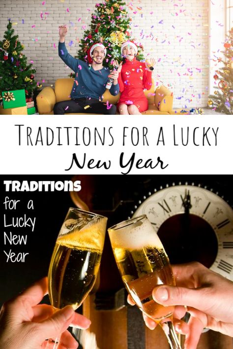 We did some research and put together a bunch of ways you can ensure that you will have good luck for the new year! From things you SHOULD eat, things you SHOULDN'T eat and things you should do before, during, and after the clock strikes midnight on December 31st. Happy New Year! #goodluck #goodlucktraditions #happynewyear #newyeargoodluck #newyeartraditions #luckynewyear Nye Traditions For Good Luck, New Years Luck Traditions, New Years Eve Traditions Good Luck, New Years Eve Good Luck Traditions, New Year’s Eve Good Luck, New Year Traditions For Good Luck, Good Luck Foods For The New Year, New Years Traditions For Good Luck, New Years Superstitions