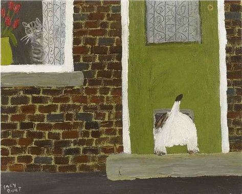 Gary Bunt, Sea Walk, Christopher Wood, Cat Flap, Walk On The Beach, British Artists, Morning Post, Primitive Folk Art, Arte Inspo