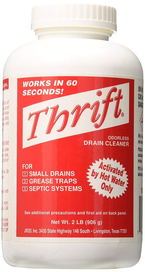 Thrift T-200 Drain Cleaner, 2-Pound: Amazon.ca: Gateway Best Drain Cleaner, Slow Drain, Septic Systems, Drain Cleaners, Drain Opener, Clogged Drain, Septic System, Drain Cleaner, Metal Pipe