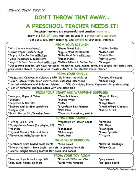 Quality Rated Preschool, Preschool Supply List Back To School, Reggio Lesson Plans Preschool, Preschool Supply List Teachers, Prek Supply List, Preschool Wish List For Parents, Supply List For Preschool, Preschool Supplies List, Preschool Classroom Supplies List